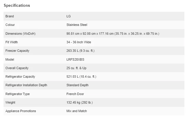 LG 36 IN. 28 CU. FT. SMUDGE RESISTANT STAINLESS STEEL FRENCH DOOR REFRIGERATOR WITH THINQ WIFI CONNE - Inhomebuy