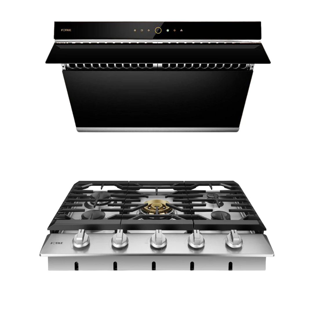 Fotile Package 30 Inch Cooktop and 30 Inch Range Hood, AP-GLS30501 - Inhomebuy