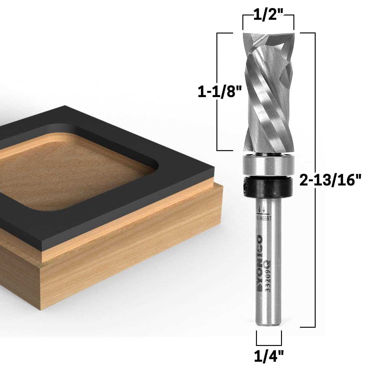 Yonico 2 inch diameter Spoilboard Surfacing Router Bit - Inhomebuy