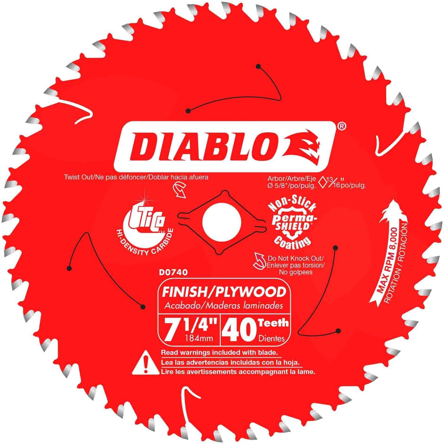 Diablo Fine Finish Saw Blade D1280X - Inhomebuy