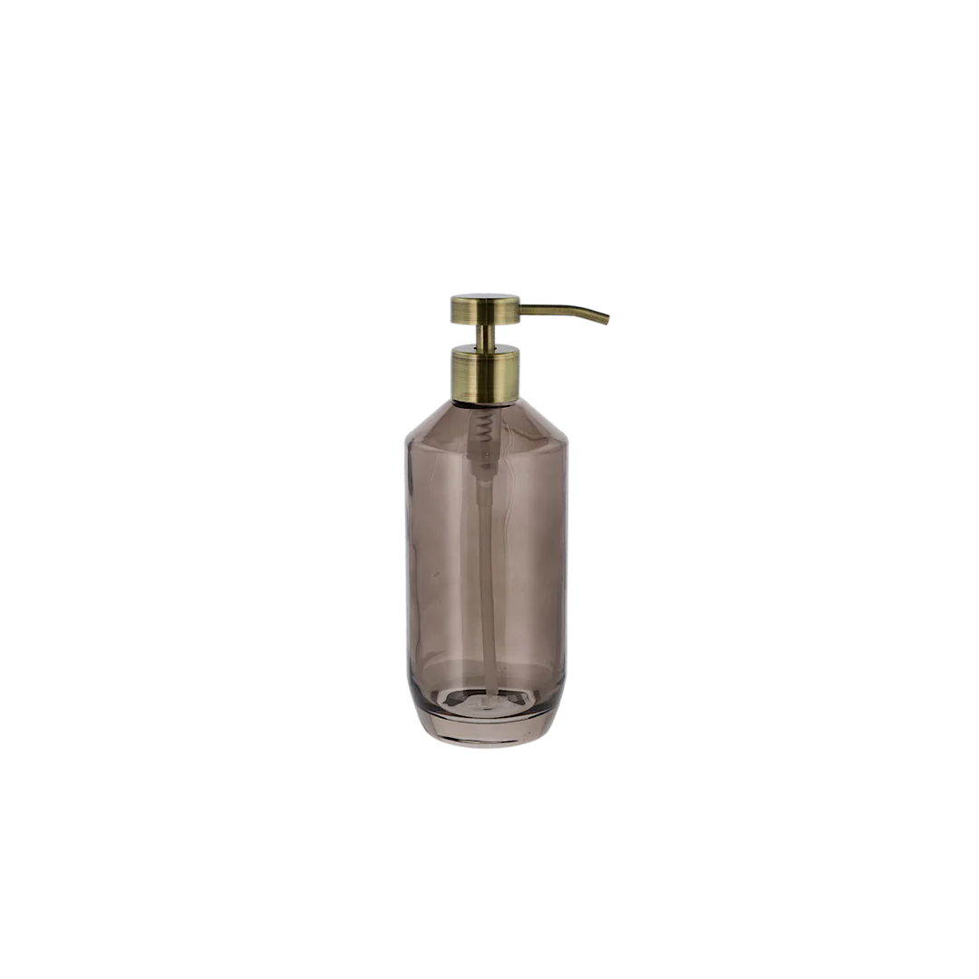 Vintage Soap Dispenser Brown Glass - Inhomebuy