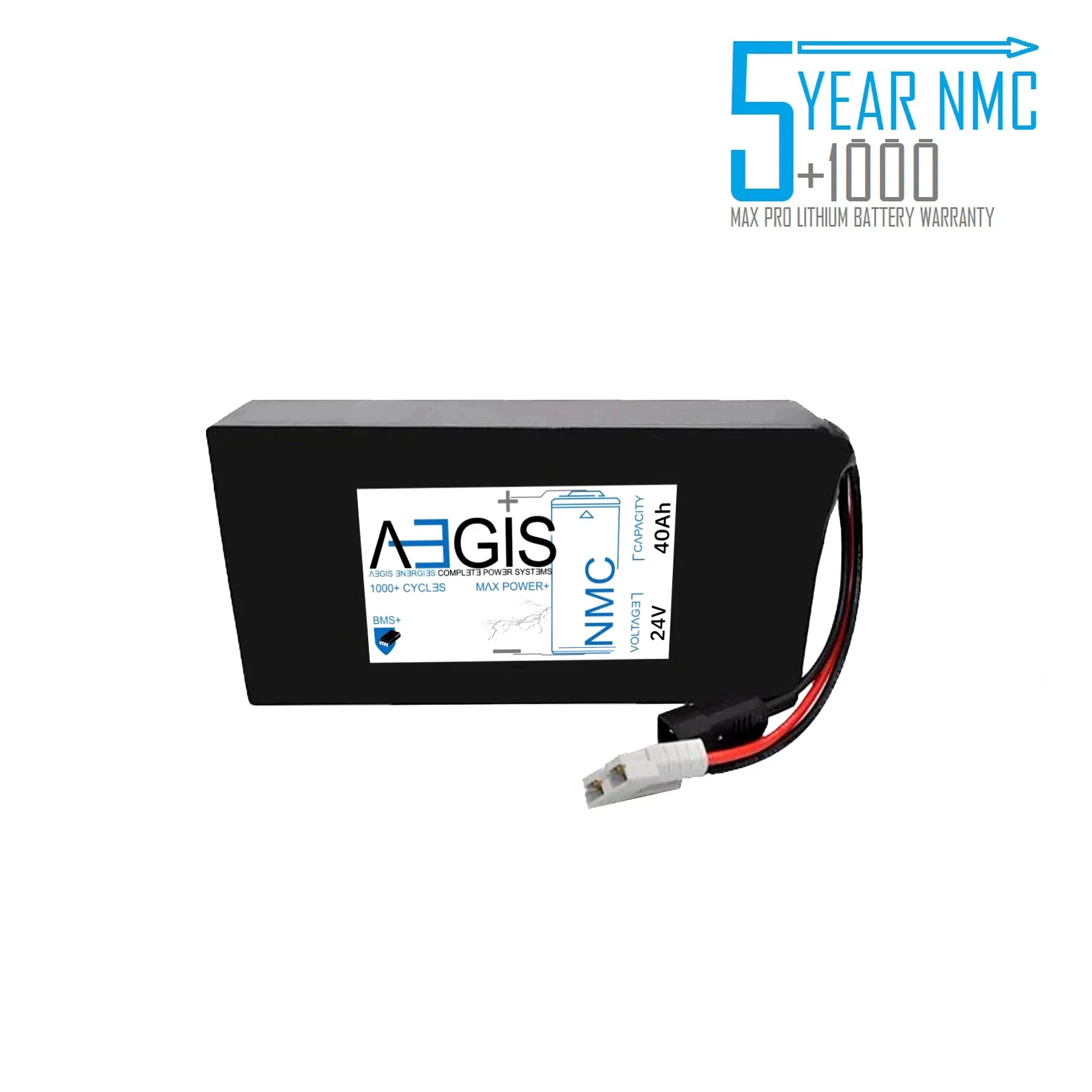 Aegis Battery 24v 40ah Li-Ion NMC Deep Cycle Lithium Battery - Inhomebuy