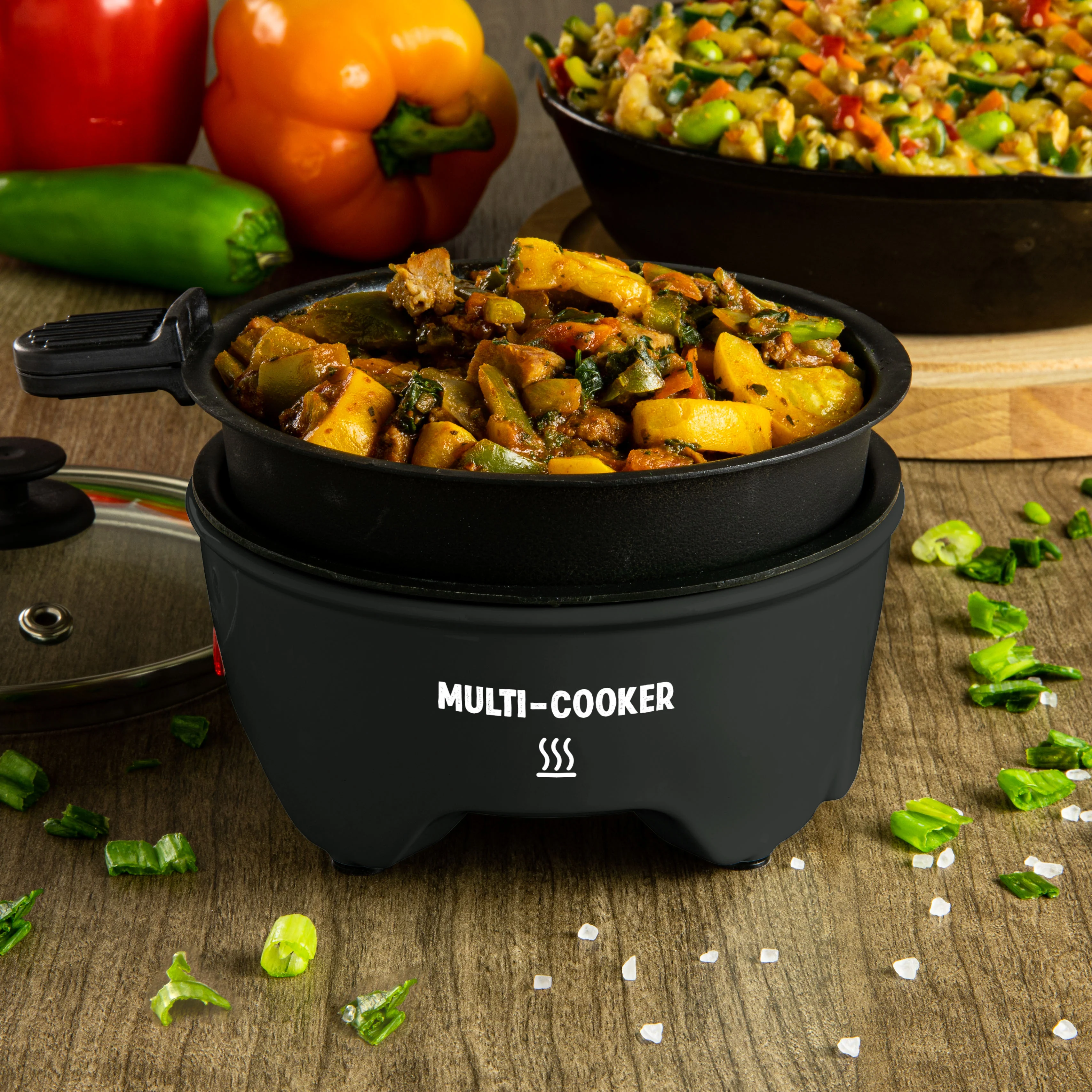 My Keto Kitchen Electric Personal Multi-Cooker, Blackberry - Inhomebuy
