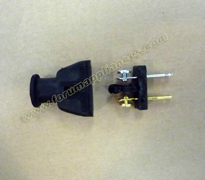 Replacement Plug Socket: 2-Pole, 2-Wire, polorized - Inhomebuy