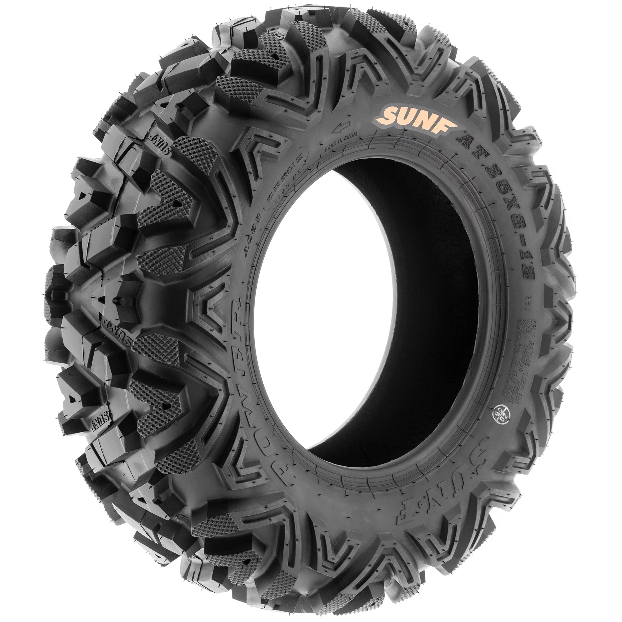 SunF All Terrain ATV UTV Tires 26x8-12 26x8x12 6 PR A033 (Pair of 2) - Inhomebuy