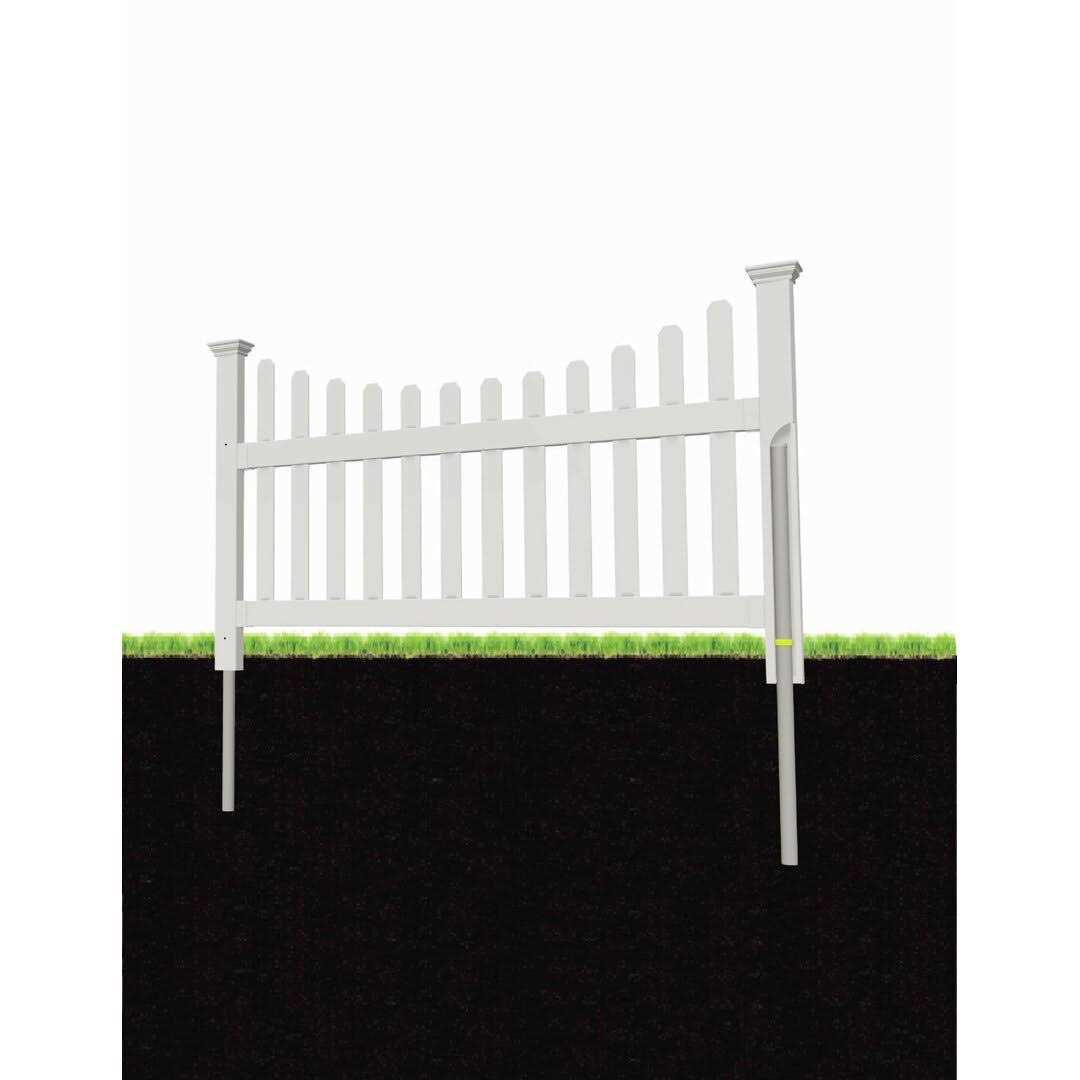 Zippity Outdoor Products 39in Semi-Permanent Black Metal Garden Fence - Inhomebuy