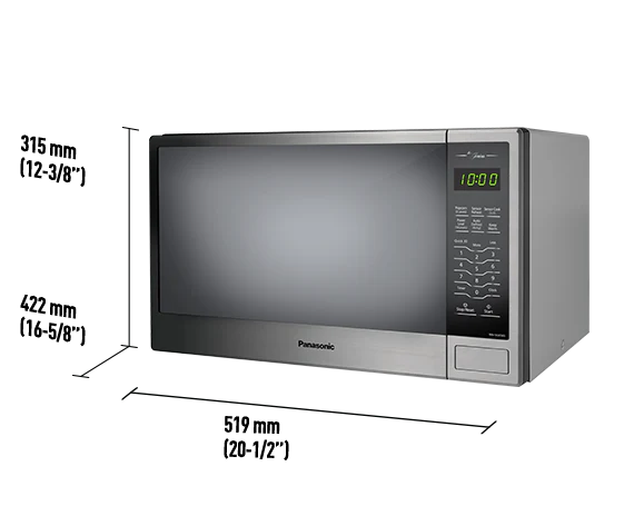 Panasonic Microwave Oven: 1.3 cu.ft, 1100W, Genius sensor, stainless steel | NN-SG656S - Inhomebuy