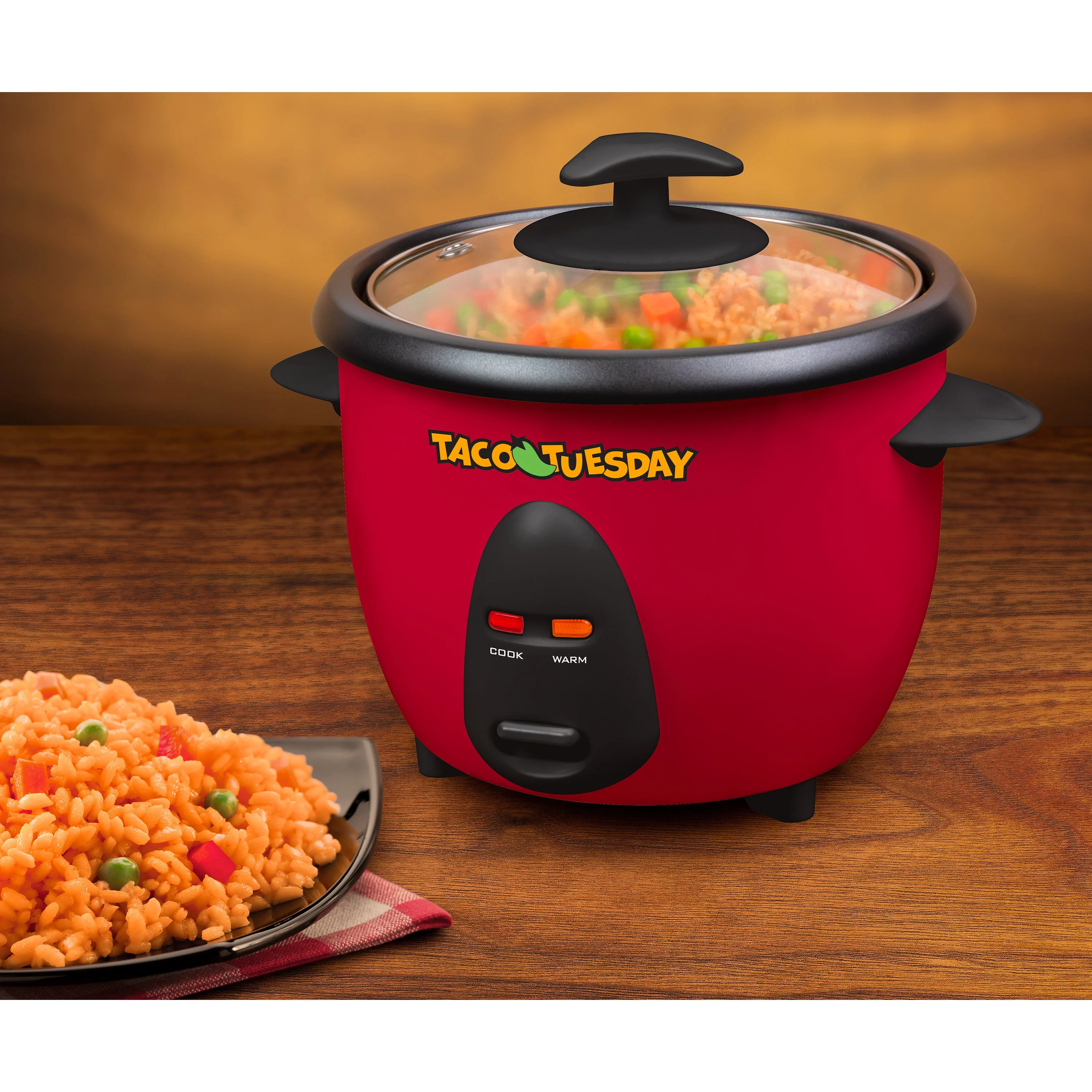 Taco Tuesday 6-Cup Mexican Rice Cooker & Food Steamer - Inhomebuy