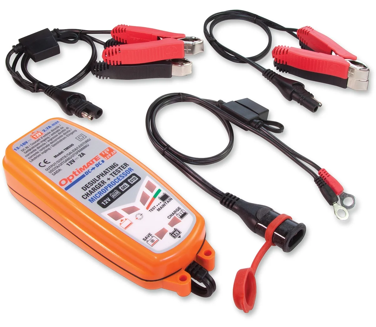 Tecmate OptiMate DC-Duo 12V/12.8V 2A DC- Battery Charger/Maintainer (TM-500V3) - Inhomebuy