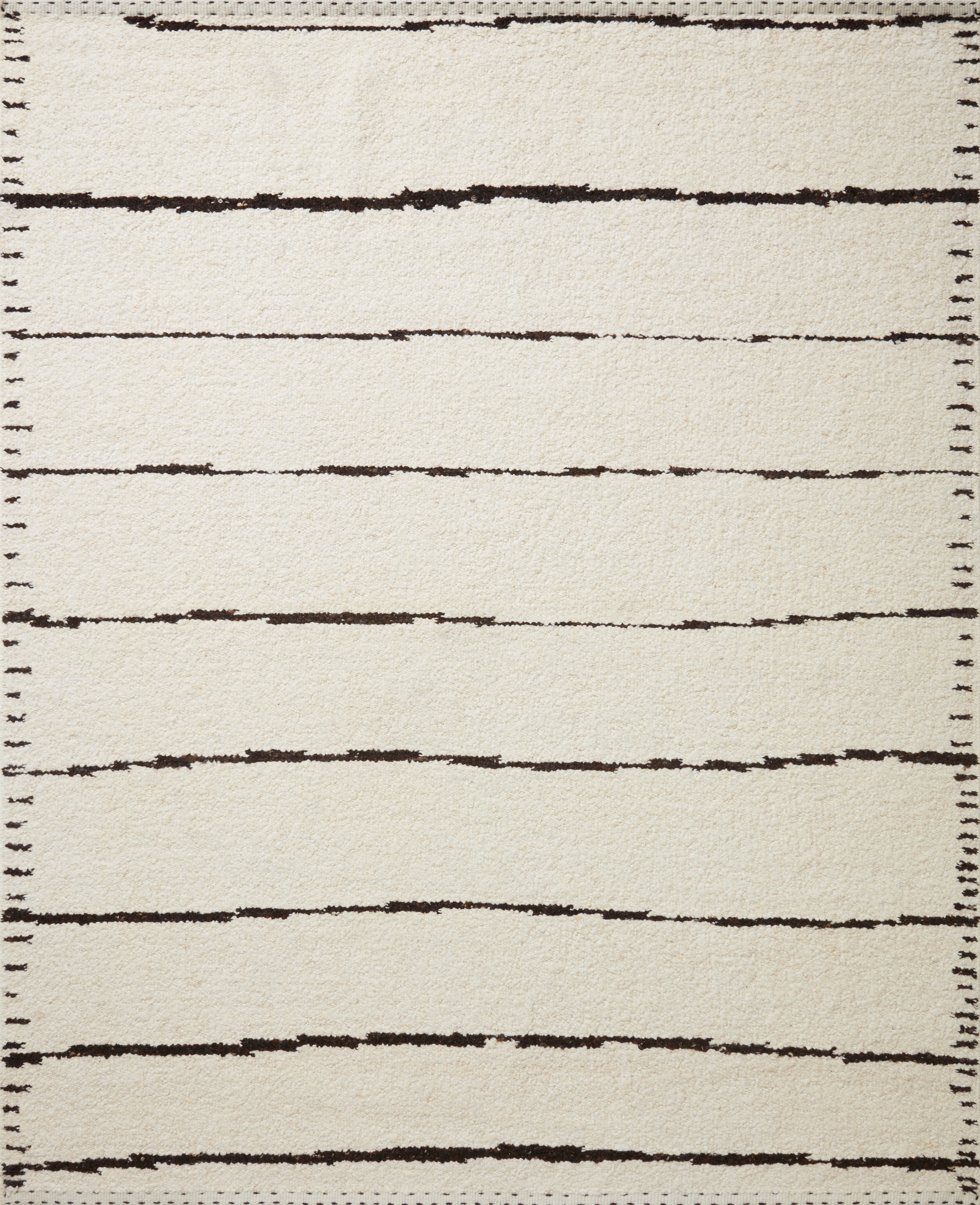 Loloi Rugs Roman Collection Rug in Ivory, Black - 4'0