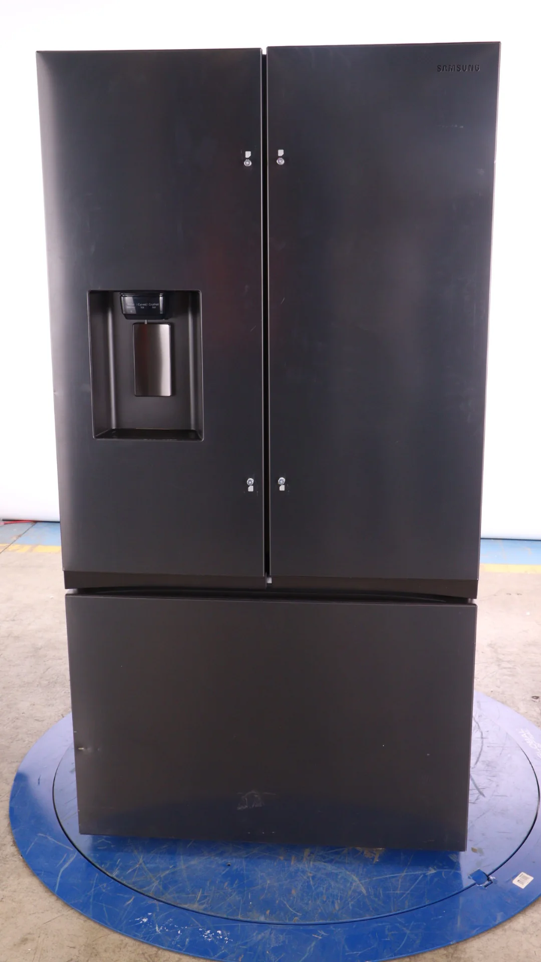 SAMSUNG 36 IN. 30.5 CU. FT. MATTE BLACK STEEL 3 DOOR FRENCH DOOR REFRIGERATOR WITH DUAL AUTO ICE MAK - Inhomebuy