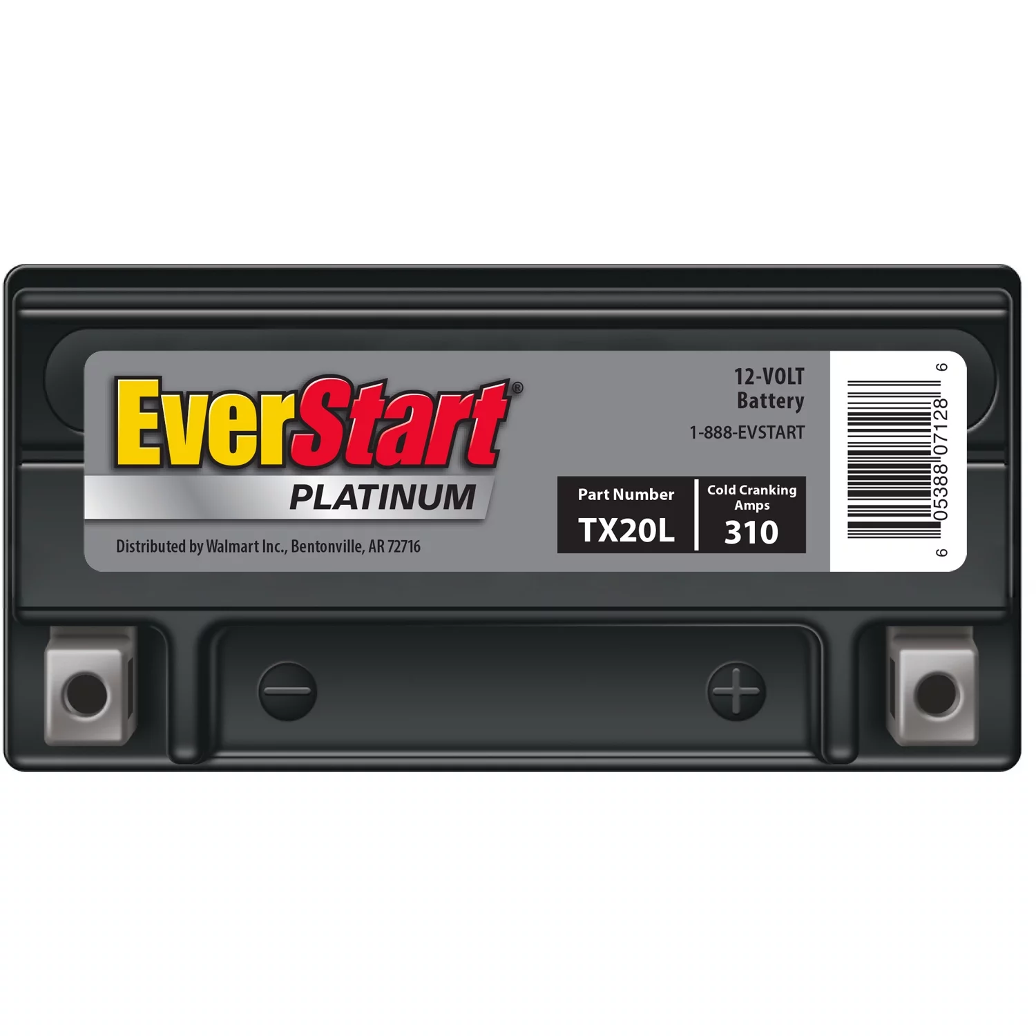 EverStart Premium AGM Power Sport Battery, Group Size TX20L 12 Volt, 310 CCA - Inhomebuy