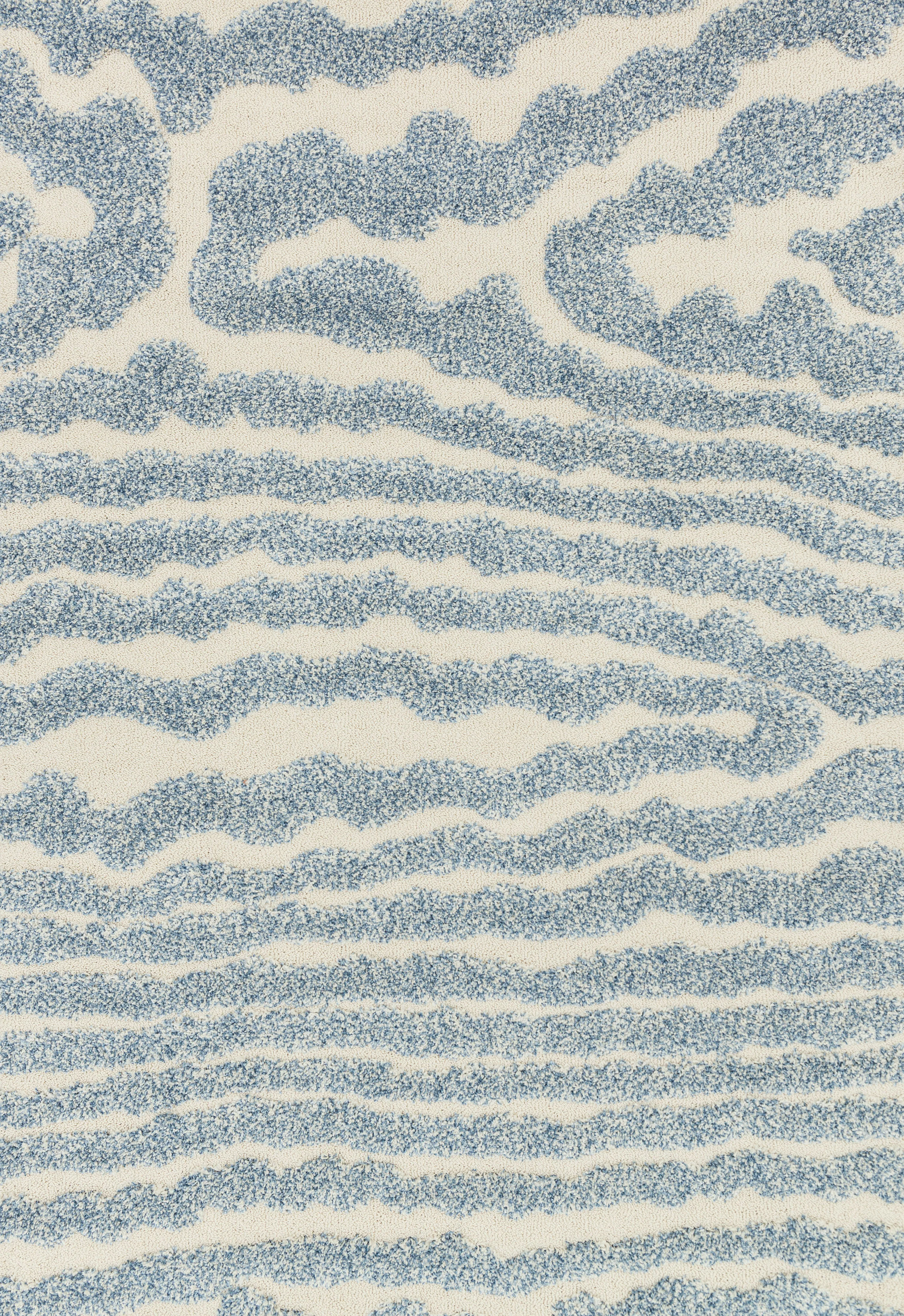 Loloi Rugs Enchant Collection Rug in Ivory, Lt. Blue - 9'0