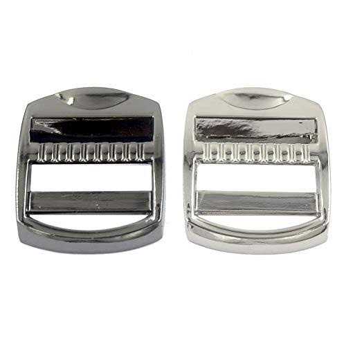 DGOL 10 pcs Heavy Zinc Alloy Ladder Lock Slider Metal Adjustable Webbing Release Buckles - Inhomebuy