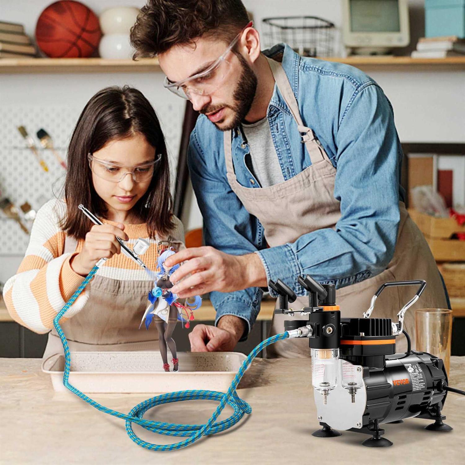 VEVOR Air-Operated Double Diaphragm Pump QBY4-25L F46 35 Gpm 1 Inch Inlet And Outlet YBGMBQBY4-25LF461V0 - Inhomebuy