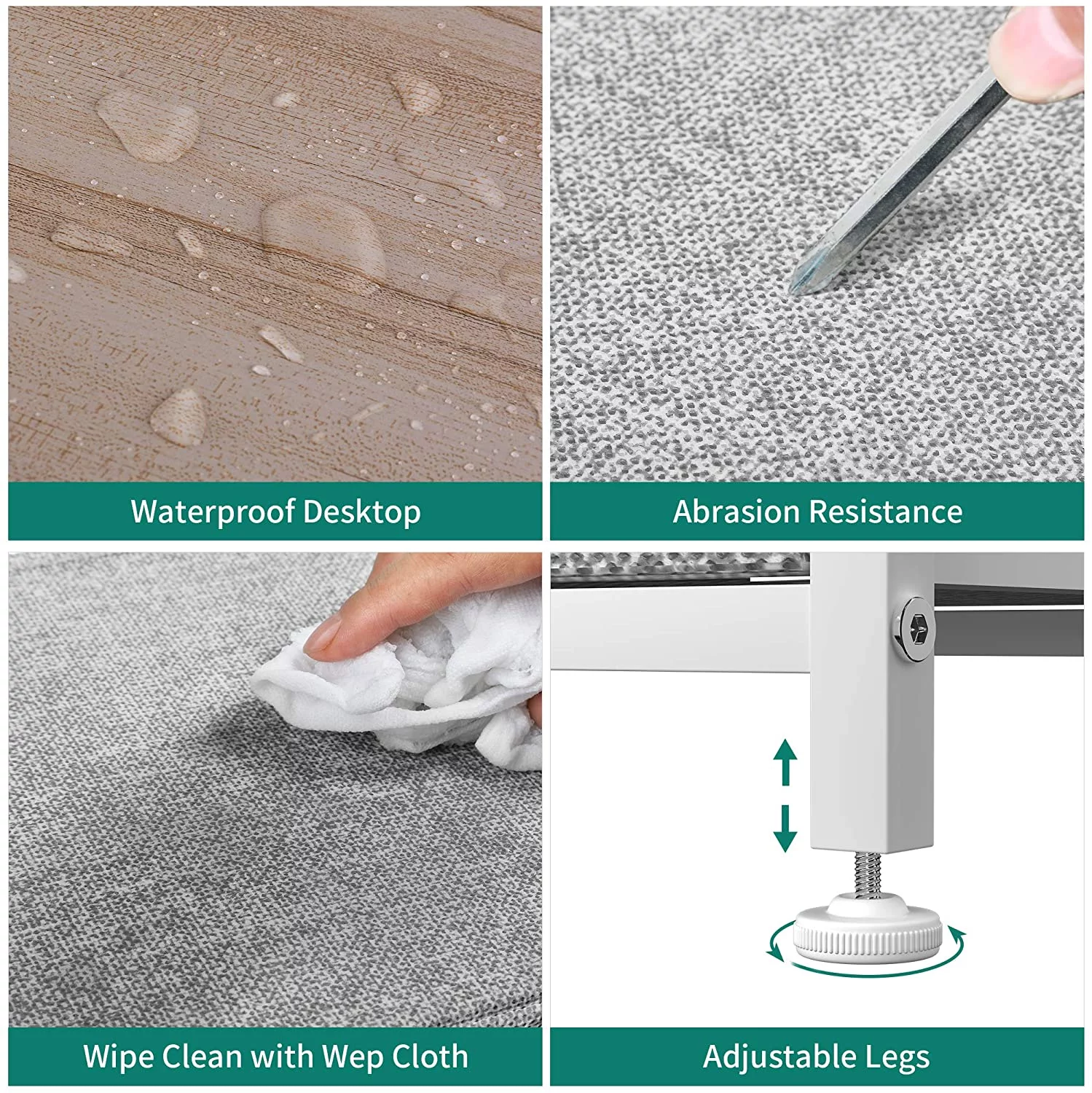 YINTATECH Fabric Dresser for Bedroom, Tall Dresser with 8 Drawers, Storage Tower with Fabric Bins, Chest of Drawers for Closet & Living Room - Sturdy Steel Frame, Wooden Top (Light Grey) - Inhomebuy