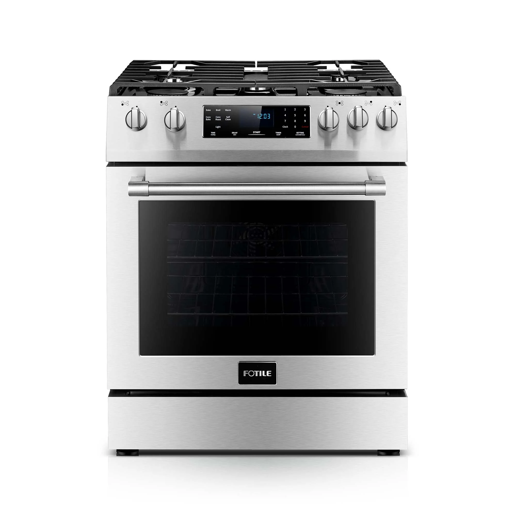 Fotile 30 in. Slide-In Gas Range in Stainless Steel, 4.8 cu. ft., RLS30506 - Inhomebuy