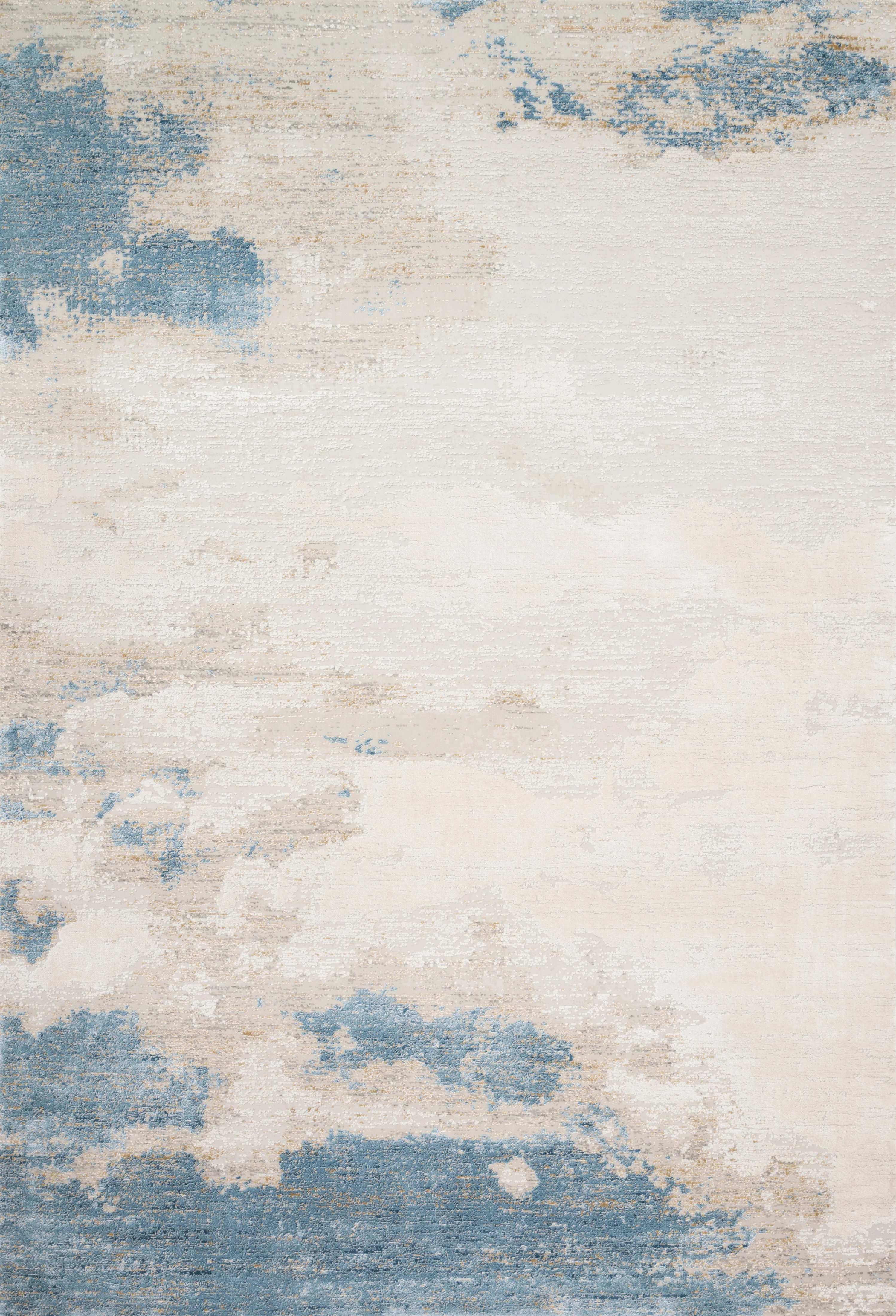Loloi Rugs Sienne Collection Rug in Sand, Ocean - 7'10