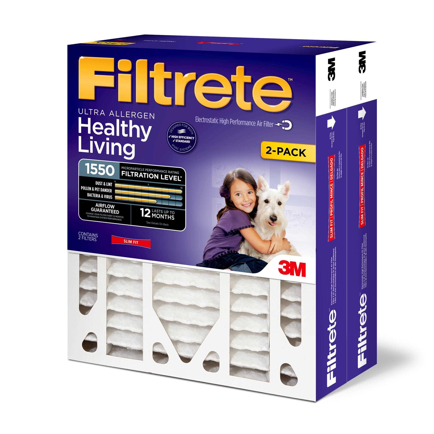 Filtrete AC Furnace Air Filter MPR 1550 DP - Inhomebuy