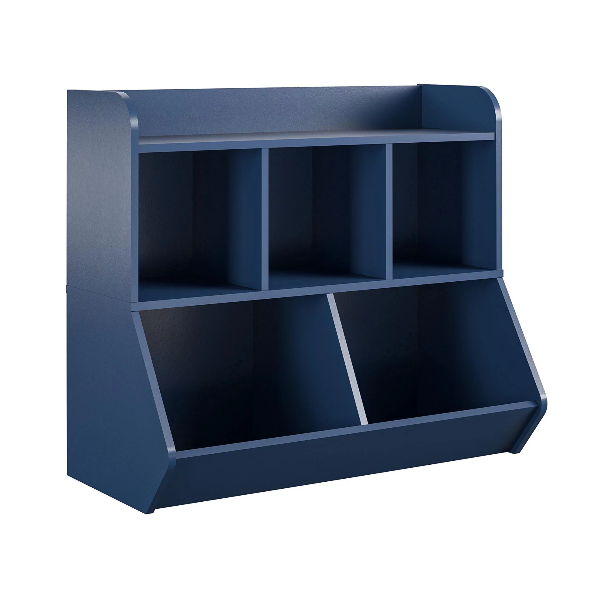 Ameriwood Home Charli Kids Toy Storage Bookcase, Navy - Inhomebuy