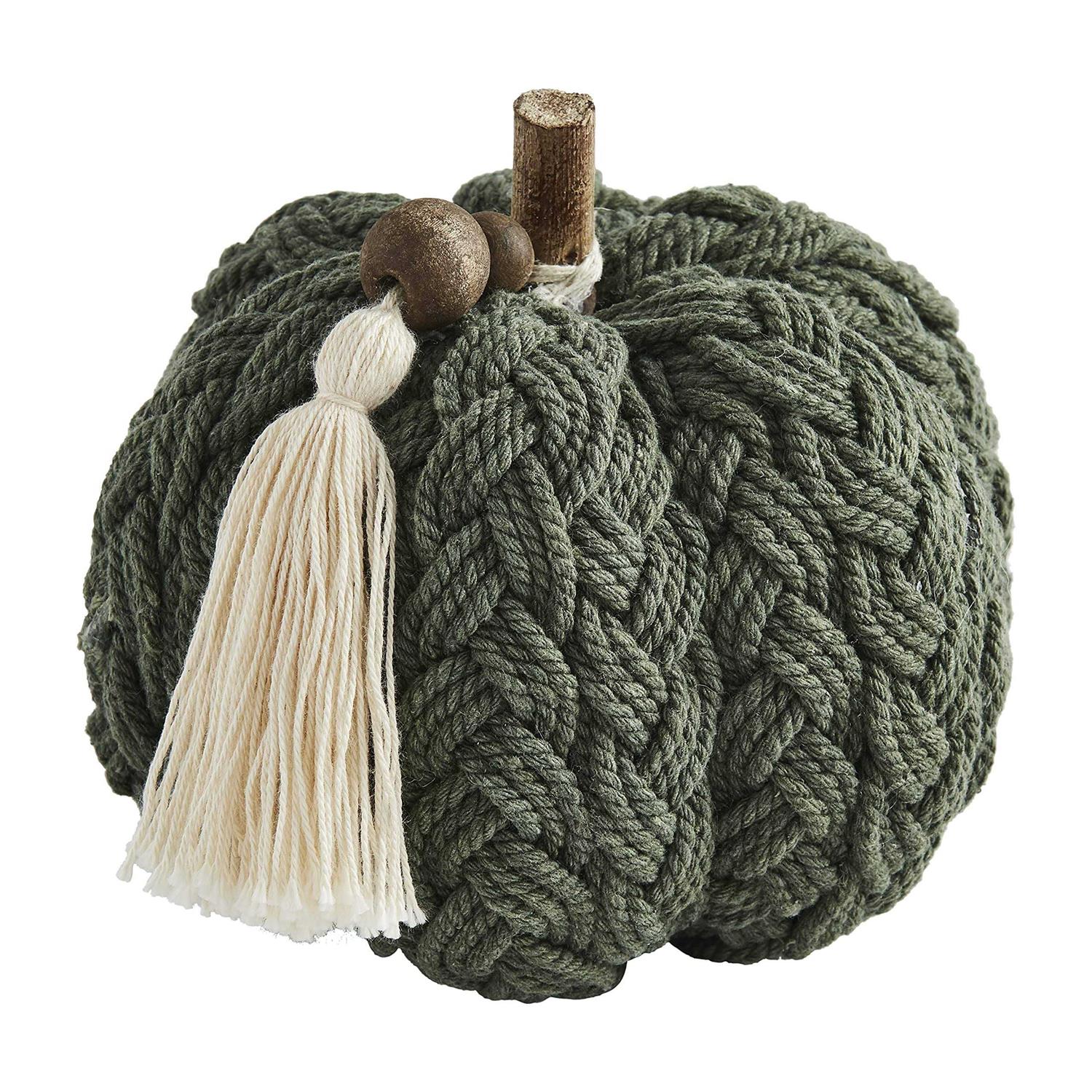 Mud Pie Braided Rope Pumpkin - Inhomebuy