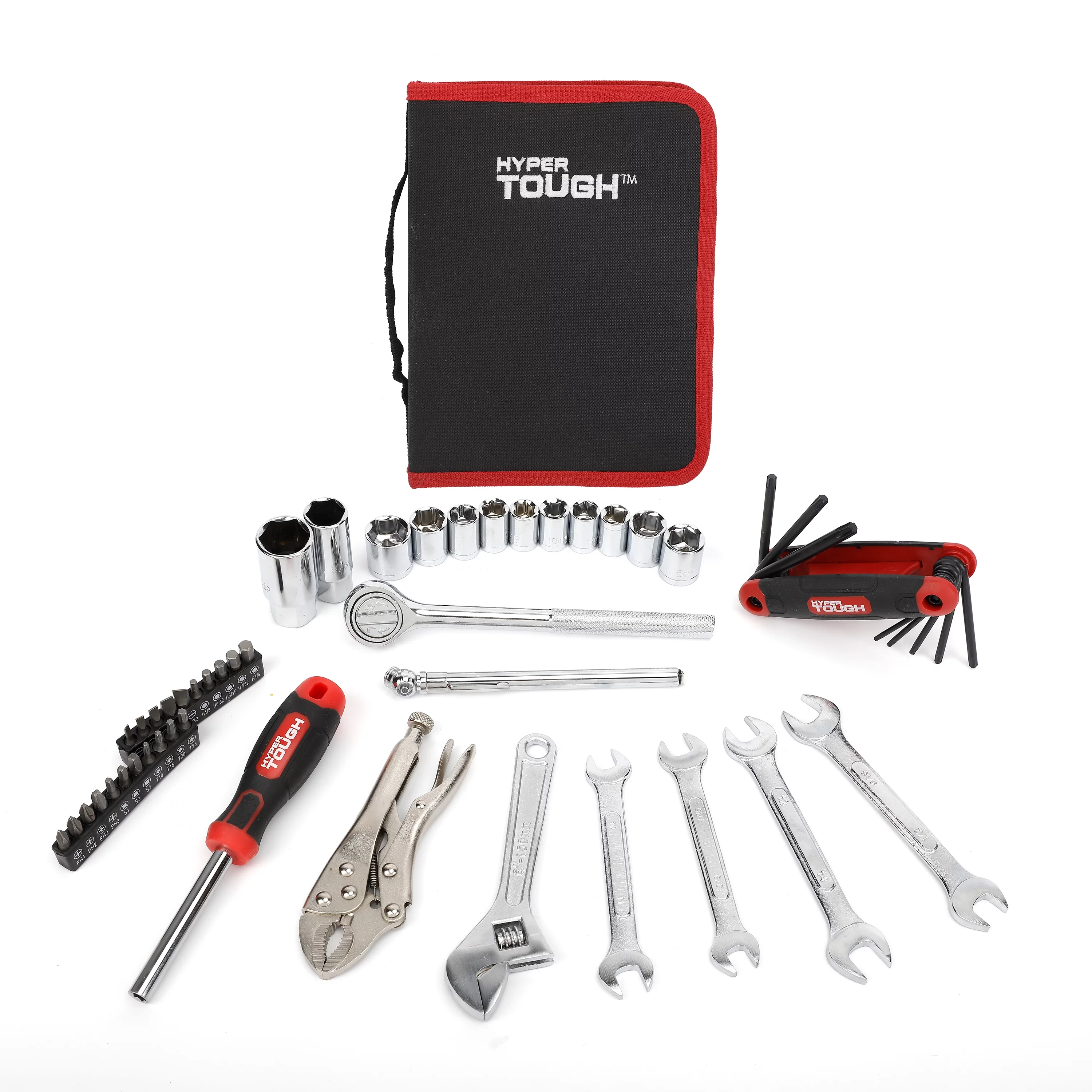 Hyper Tough 51-Piece Auto and Motorcycle Tool Kit, Model 5768 - Inhomebuy