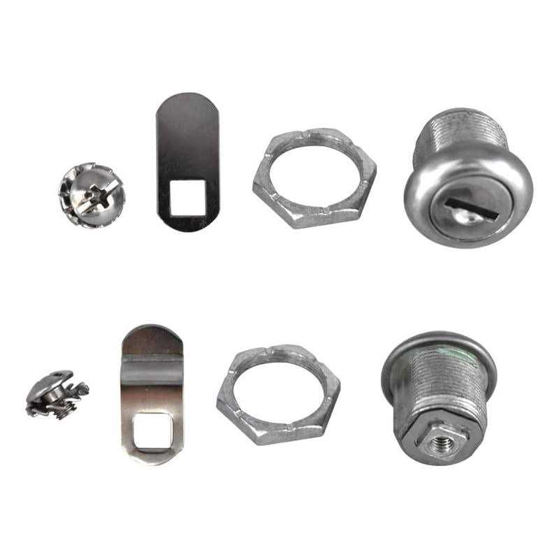 NIANNIAN 2 pack toolbox lock 5/8 tubular cam replacement lock hook cam keyed alike with 4 keys - Inhomebuy