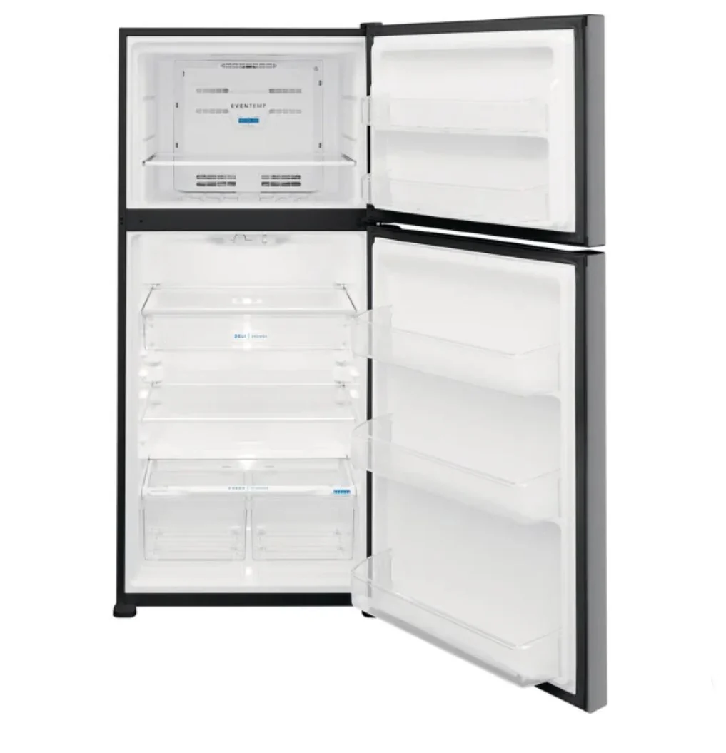 Frigidaire 30 in 20 cu ft. Top-Mount Refrigerator with Auto-Close Doors - FFTR2045VS - Inhomebuy