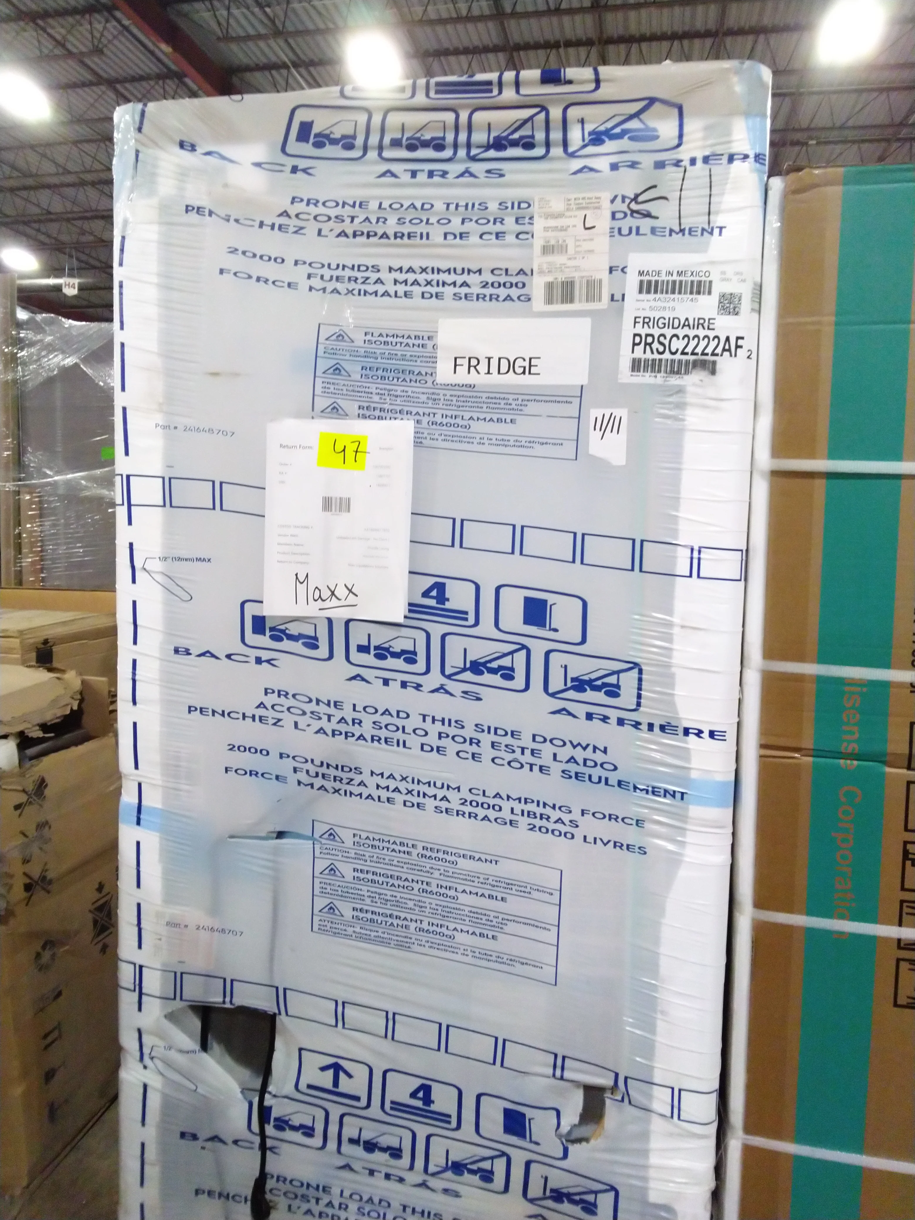 FRIGIDAIRE PROFESSIONAL 36 IN. 22.3 CU. FT. STAINLESS STEEL COUNTER DEPTH SIDE-BY-SIDE REFRIGERATOR - Inhomebuy