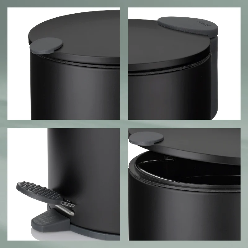 Dust Bin Mats Black 3L - Inhomebuy