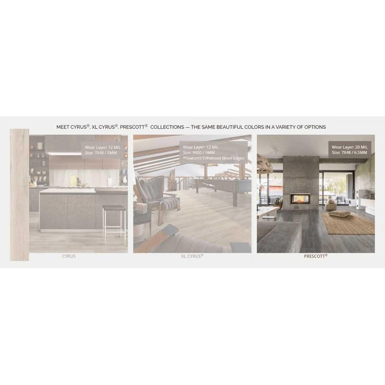 MSI AA Surfaces 6 in. x 48 in. Glue Down Luxury Vinyl Plank Flooring - Inhomebuy