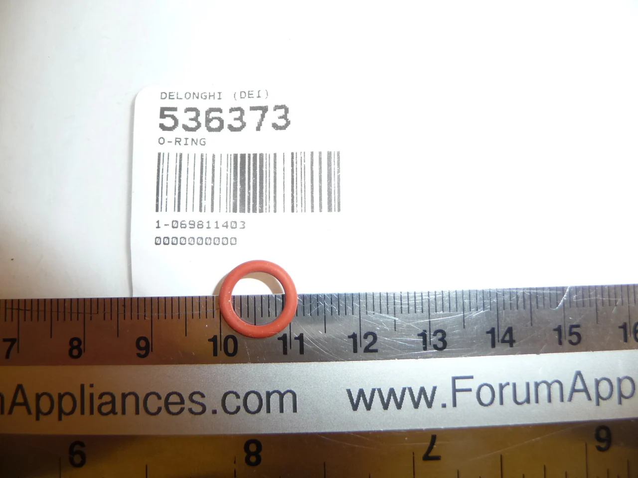 Guarnicion O-Ring (on solenoid valve - small orange) for BAR-41, BAR-42, BAR-M100, ESAM-4400, ESAM-4500, ESAM-5500, ESAM-6700 [DISCONTINUED] - Inhomebuy