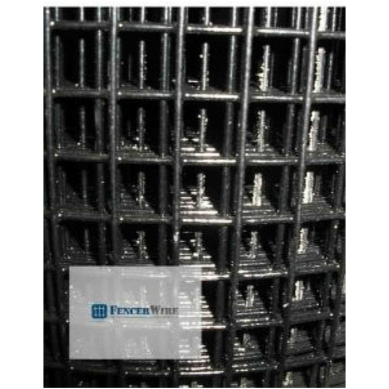 Fencer Wire 16 Gauge Black Vinyl Coated Welded Wire Mesh Size by 1 inch - Inhomebuy