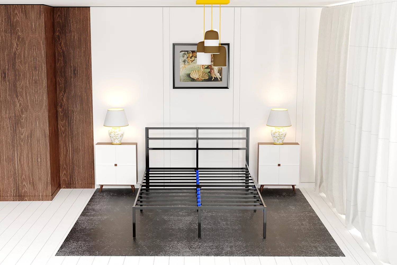 Twin XL Platform Bed Frame | Quiet & Sturdy | No Box Spring | 14