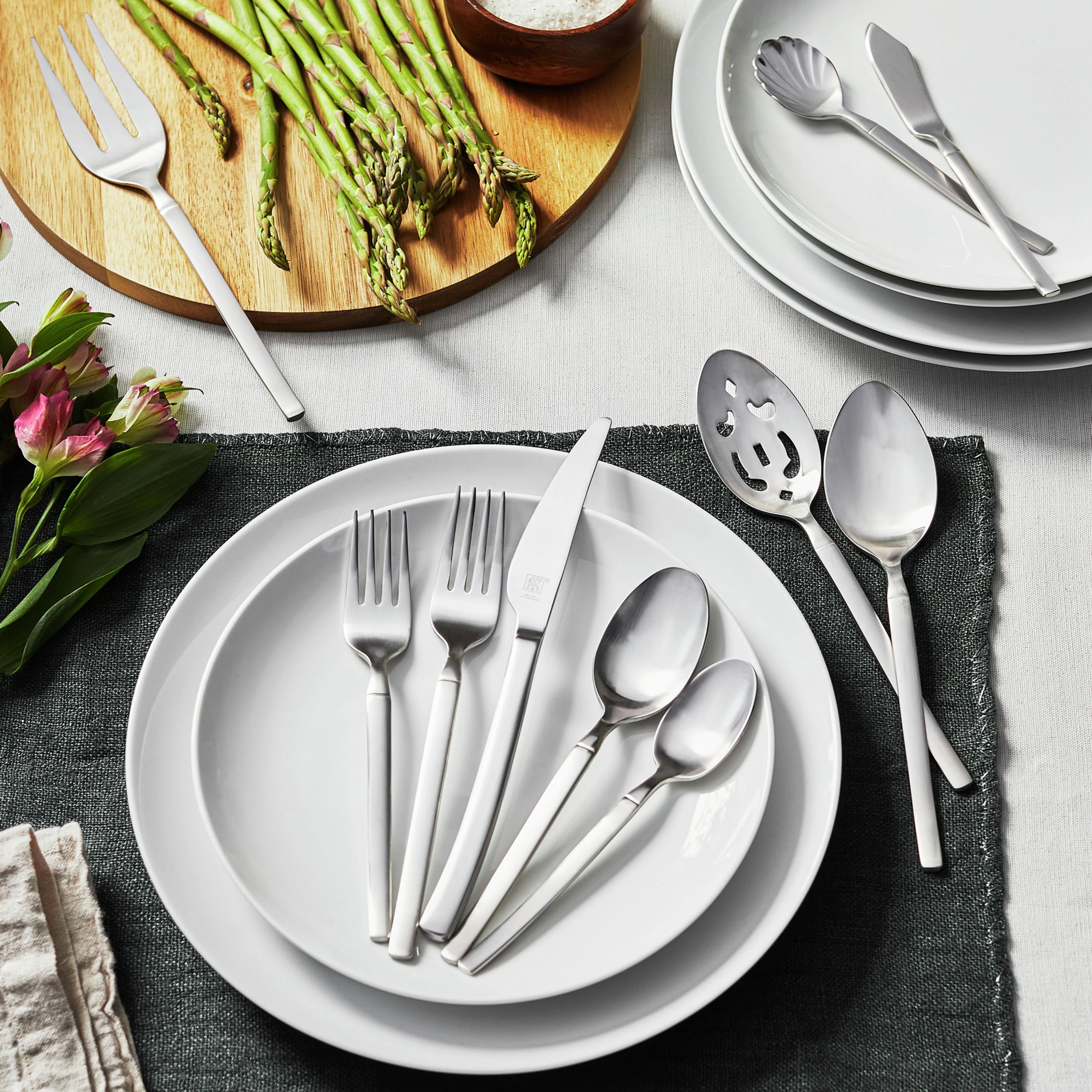 ZWILLING 45pc Opus Satin Stainless Steel Flatware Set - Inhomebuy