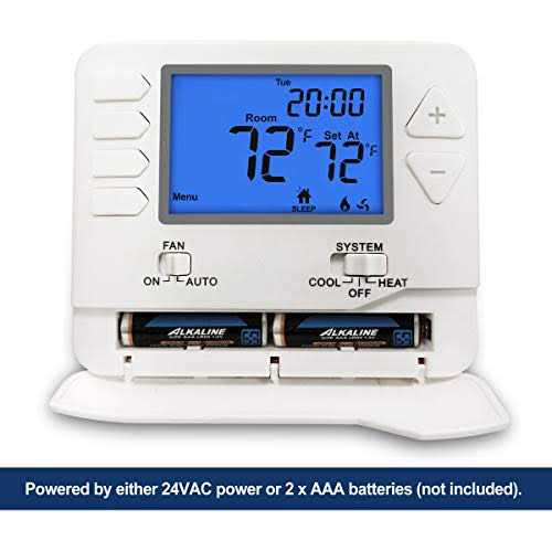 Electeck Digital Thermostat with Large LCD Display, Non-Programmable, Compatible with Single Stage Electrical and Gas/Oil System - Inhomebuy