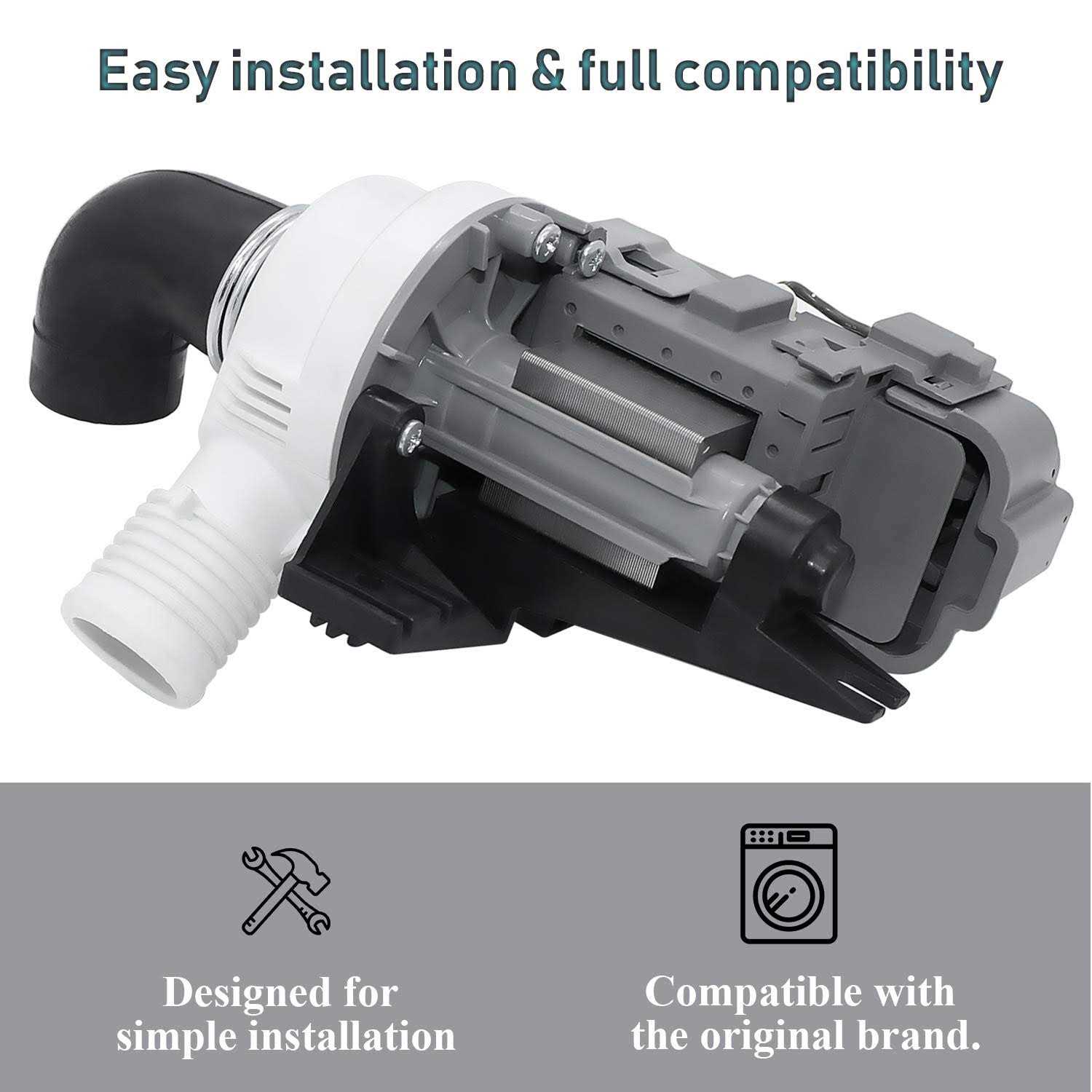 W10510667 Whirlpool Dishwasher Pump Motor - Inhomebuy