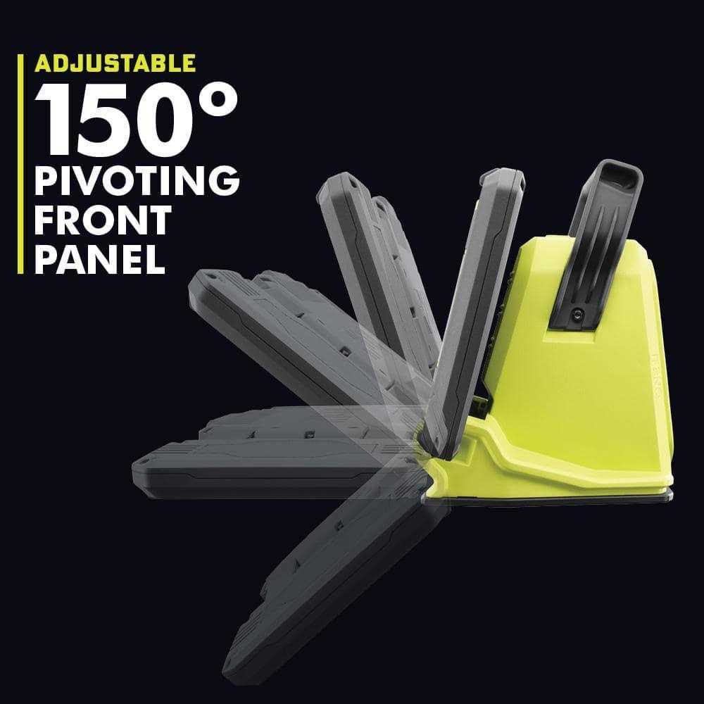 RYOBI ONE+ 18V Cordless Compact Power Scrubber Kit with 2.0 Ah Battery, Charger, and 6 Kit - Inhomebuy