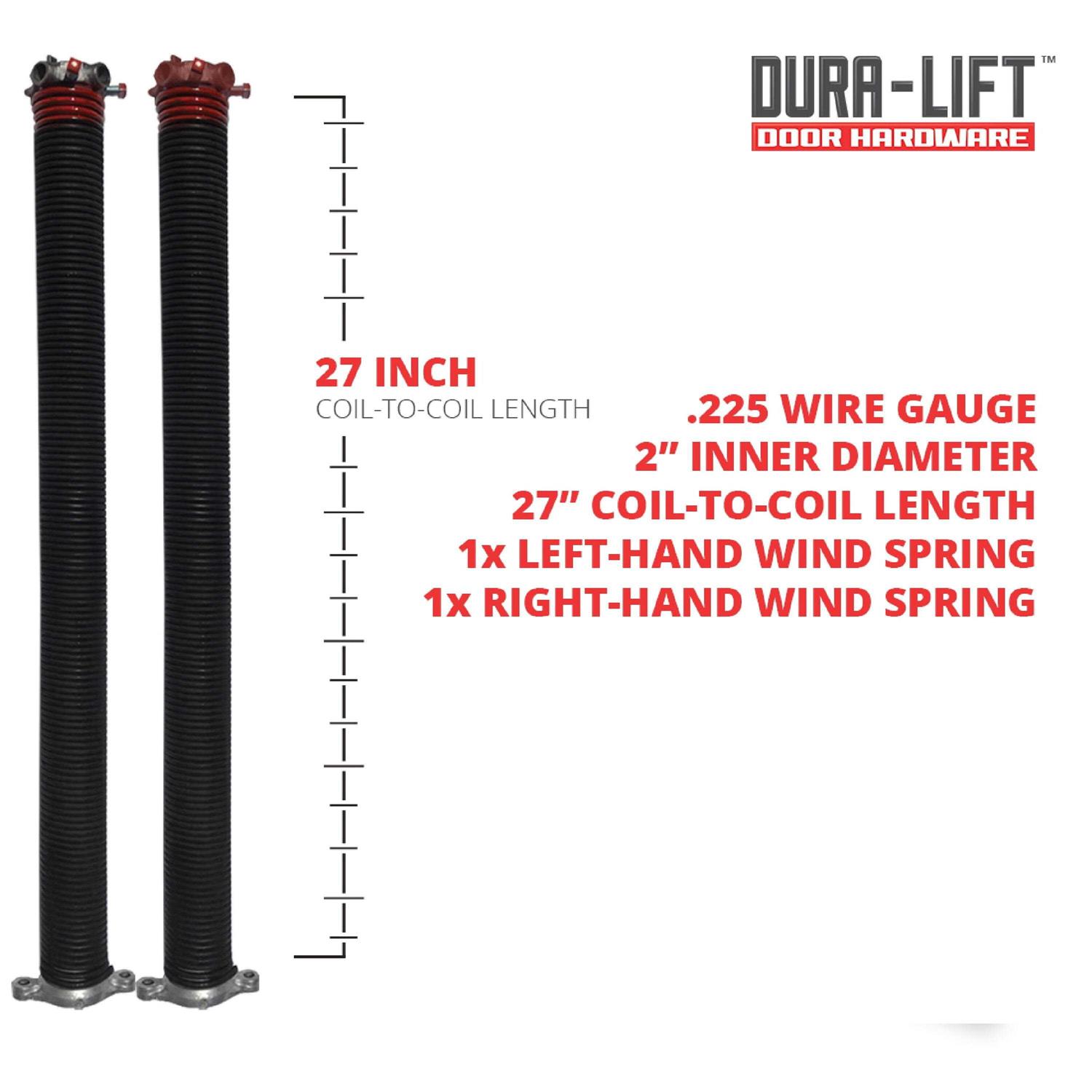 Dura-lift 2 inch x Torsion Garage Springs - Inhomebuy