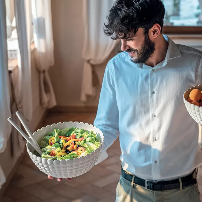 XL Bowl Milk White ''Tiffany'' - Inhomebuy