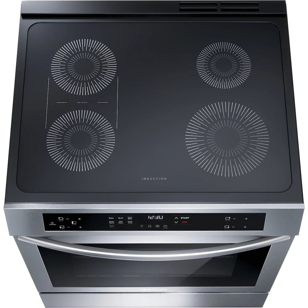 FRIGIDAIRE 30 IN. 5.3 CU. FT. STAINLESS STEEL FREESTANDING INDUCTION RANGE WITH CONVECTION BAKE - FCFI308CAS - Inhomebuy