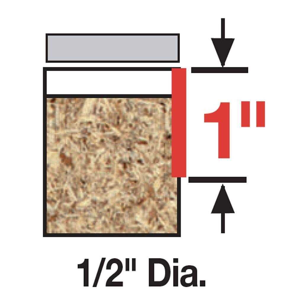 Diablo 1/2 in. D X 2-13/16 in. L Carbide Bearing Flush Trim Bit DR42104 - Inhomebuy
