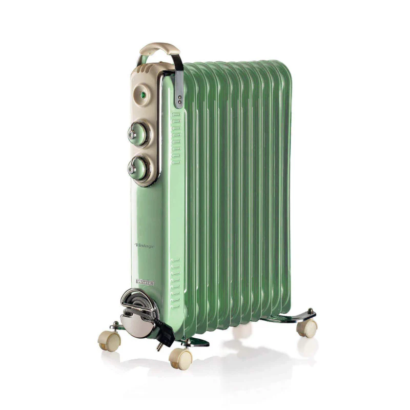 Vintage Oil Radiator 9 fins 2000W GREEN - Inhomebuy