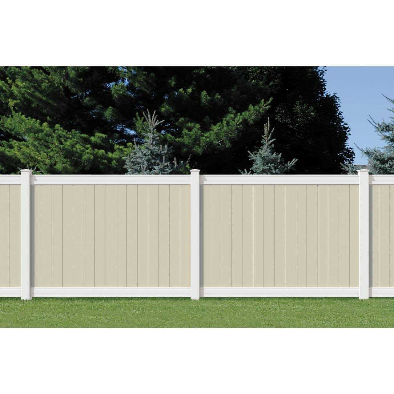 Woodbridge 5 in. x 5 in. x Routed White Vinyl Fence Corner Post Outdoor Essentials - Inhomebuy