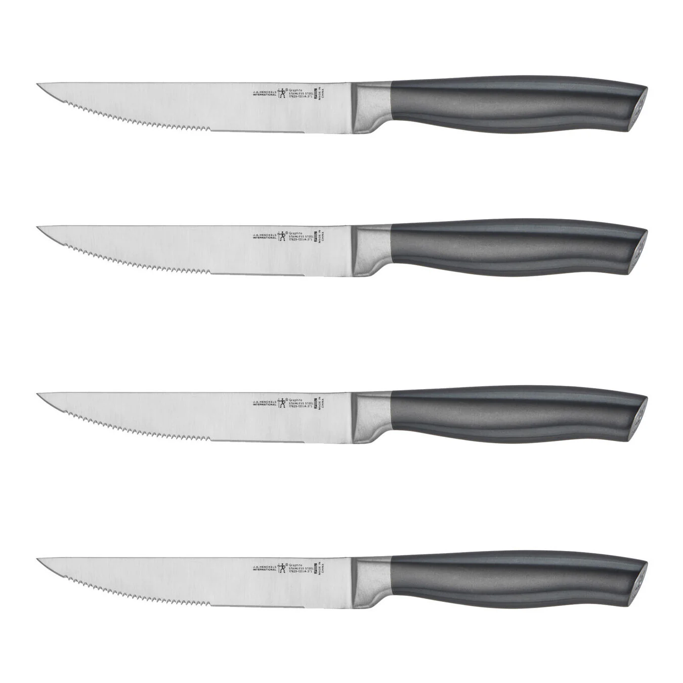 Henckels 4pc Steak Knife Set, Graphite Series - Inhomebuy