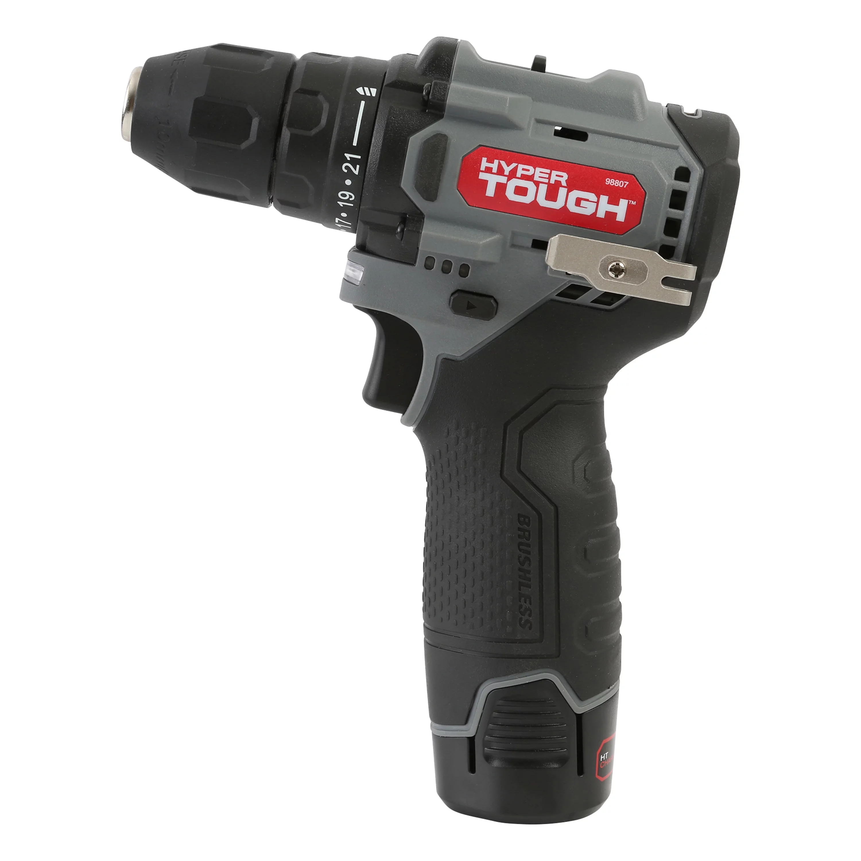 Hyper Tough 12V Max* Lithium-Ion Brushless 2-Speed 3/8-Inch Drill Driver with 1.5Ah Battery & Charger, 98807 - Inhomebuy