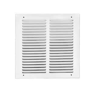 Venti Air 8 in. White Flat Return Air Steel Grille - Inhomebuy