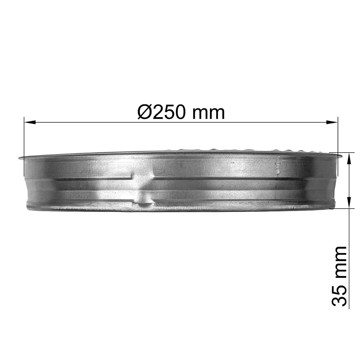 Vent Systems Galvanized Steel Duct Connector Round Ventilation Duct Extension - Inhomebuy