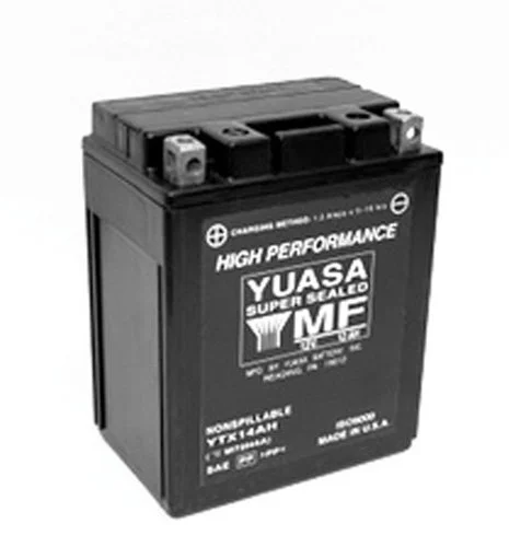 Yuasa Ytx14ah Factory Activated Maintenance Free 12 Volt Batt. - Inhomebuy