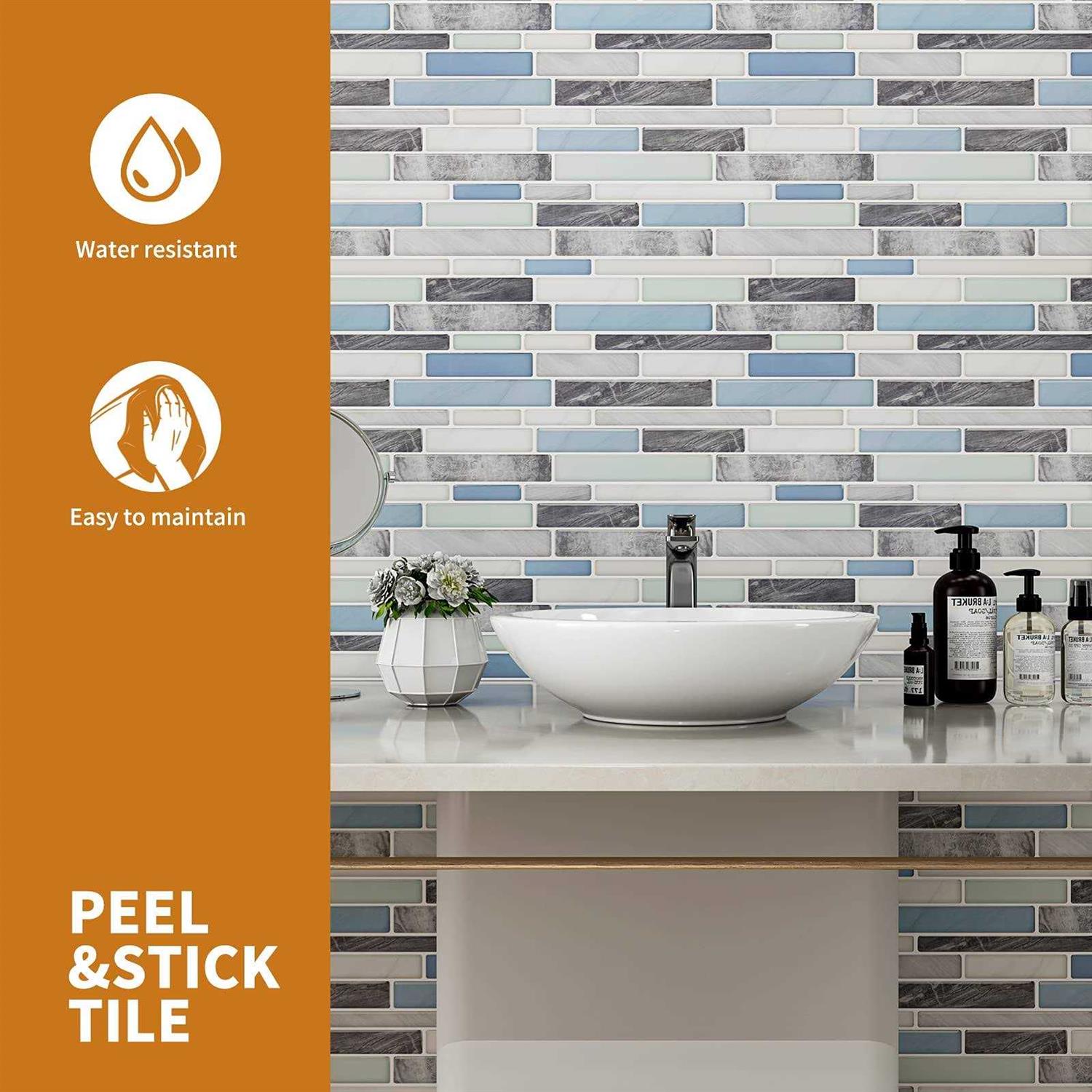 WOWSTAR 10-Sheet Peel and Stick Tiles - Inhomebuy